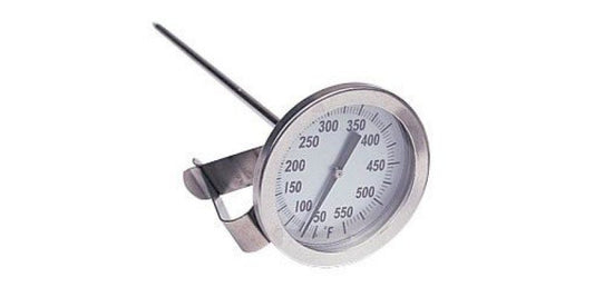 6" Fry Thermometer with Pot Clip - DFT6