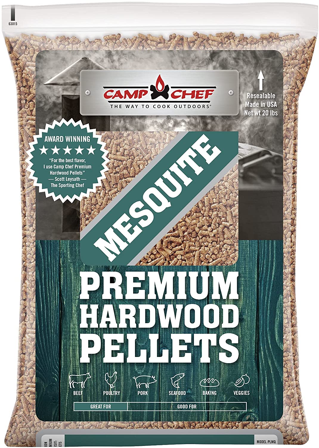 Camp Chef Mesquite Premium Hardwood Pellets (20 lbs) - PLMQ